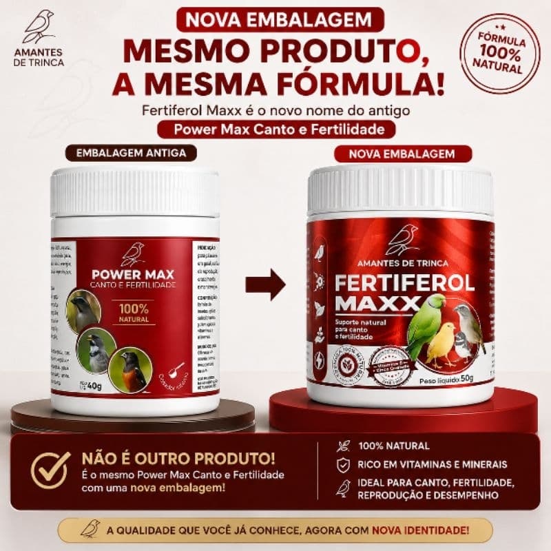 Fertiferol Maxx (Canto e Fertilidade ) (Nova Embalagem)