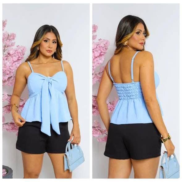 Blusa Regata Feminina De Alcinha Com Nó Amarração No Busto Verão