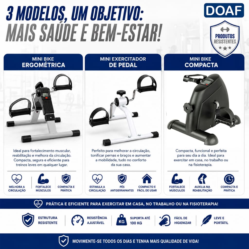 Mini Bicicleta Ergométrica Mini Bike Para Fisioterapia Recuperação Exercícios Com Marcador