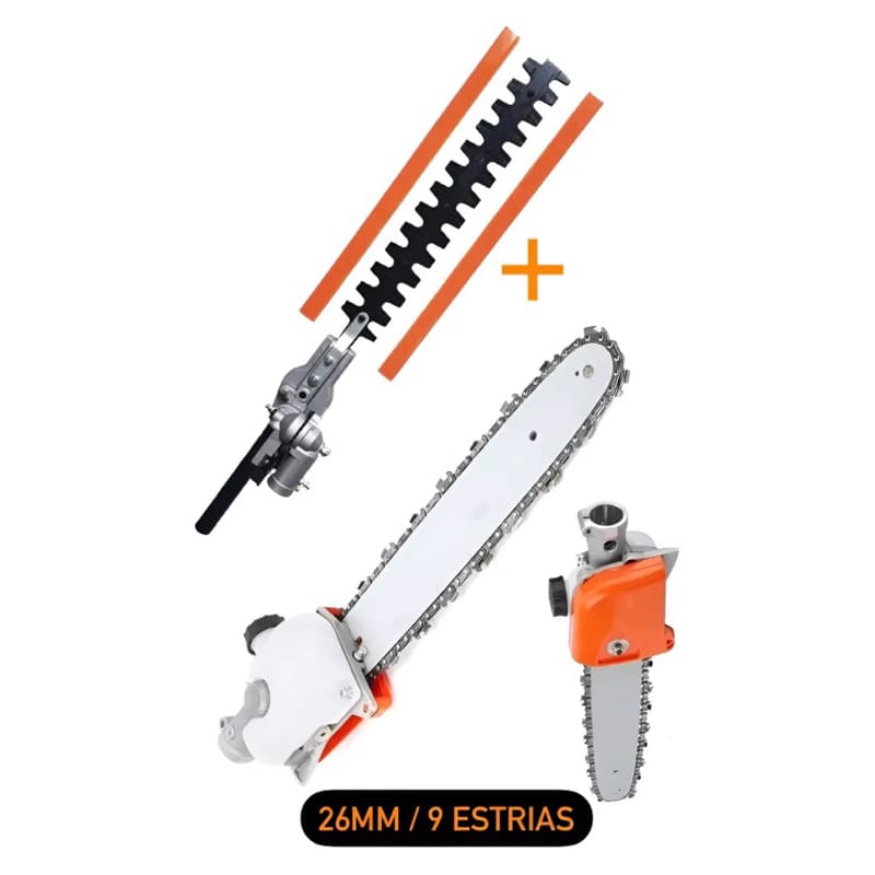 Kit Motopoda Aparador Cerca Viva P/ Roçadeira Nakasaki Sthil