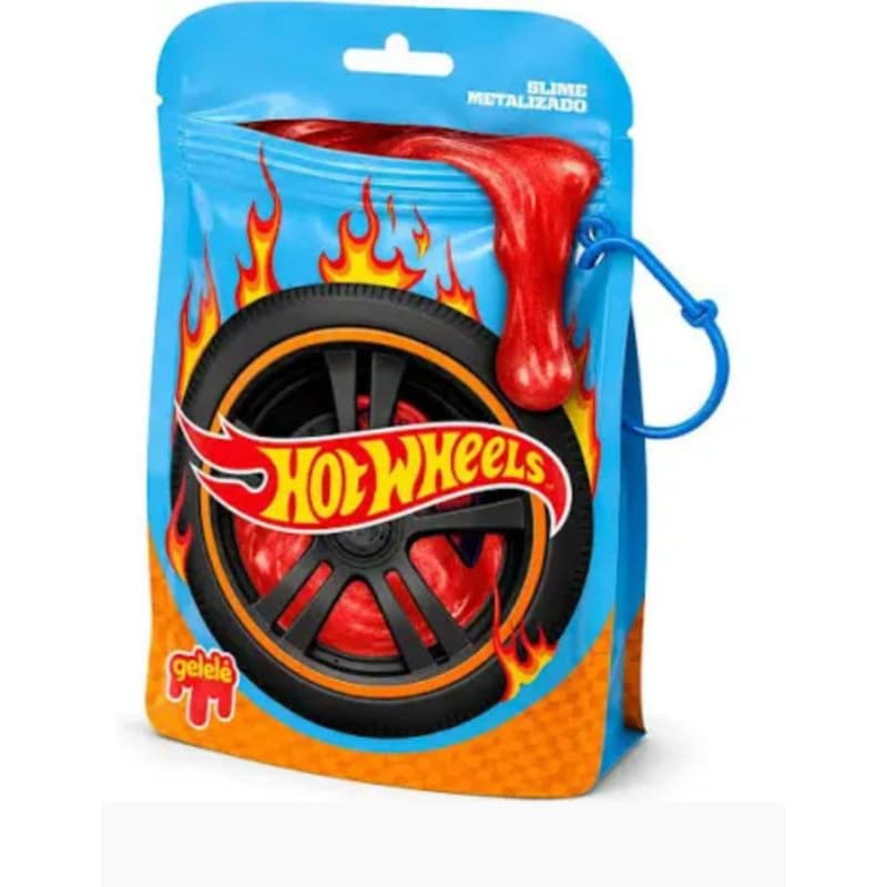 Bag Slime Hot Wheels Clip 180g Cor Metálica Sortida - Gelelé