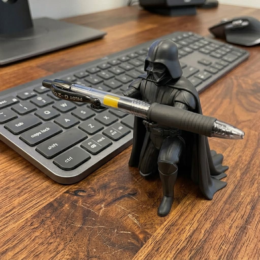 Porta Canetas Suporte De Mesa Darth Vader Para Canetas Organização Home Office