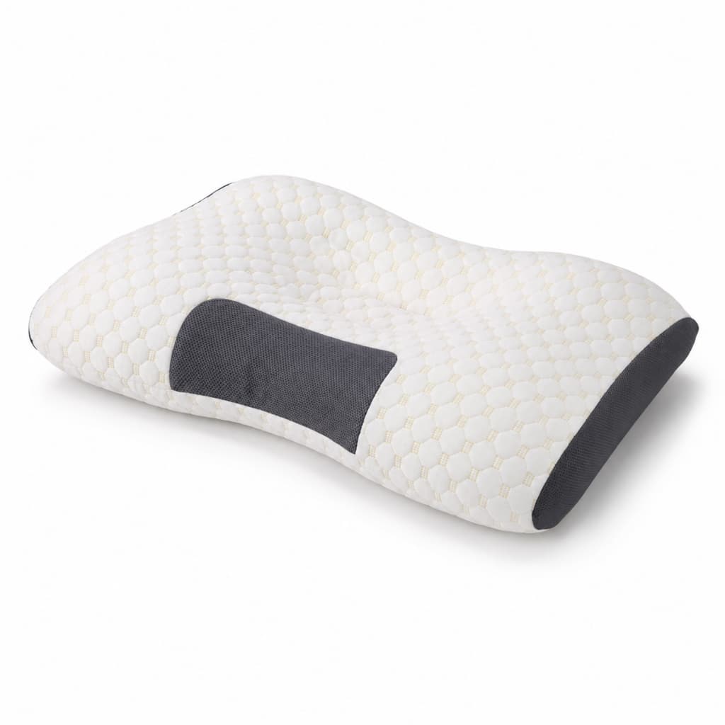 Travesseiro Ergonômico para Dormir Melhor Espuma de Memória Anatômico Cervical