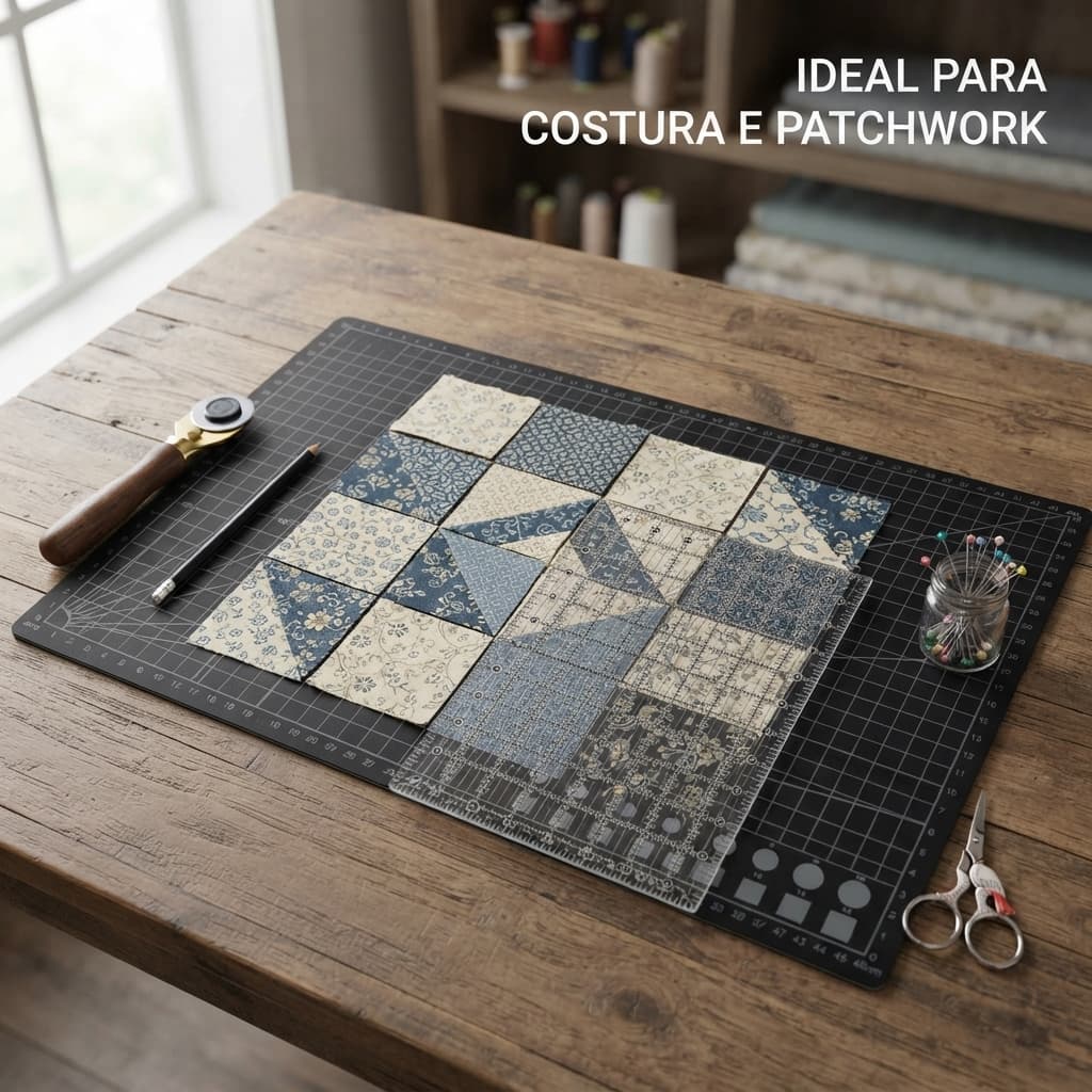 Base Corte A3 30x45cm Autocicatrizante Preta P/ Artesanato
