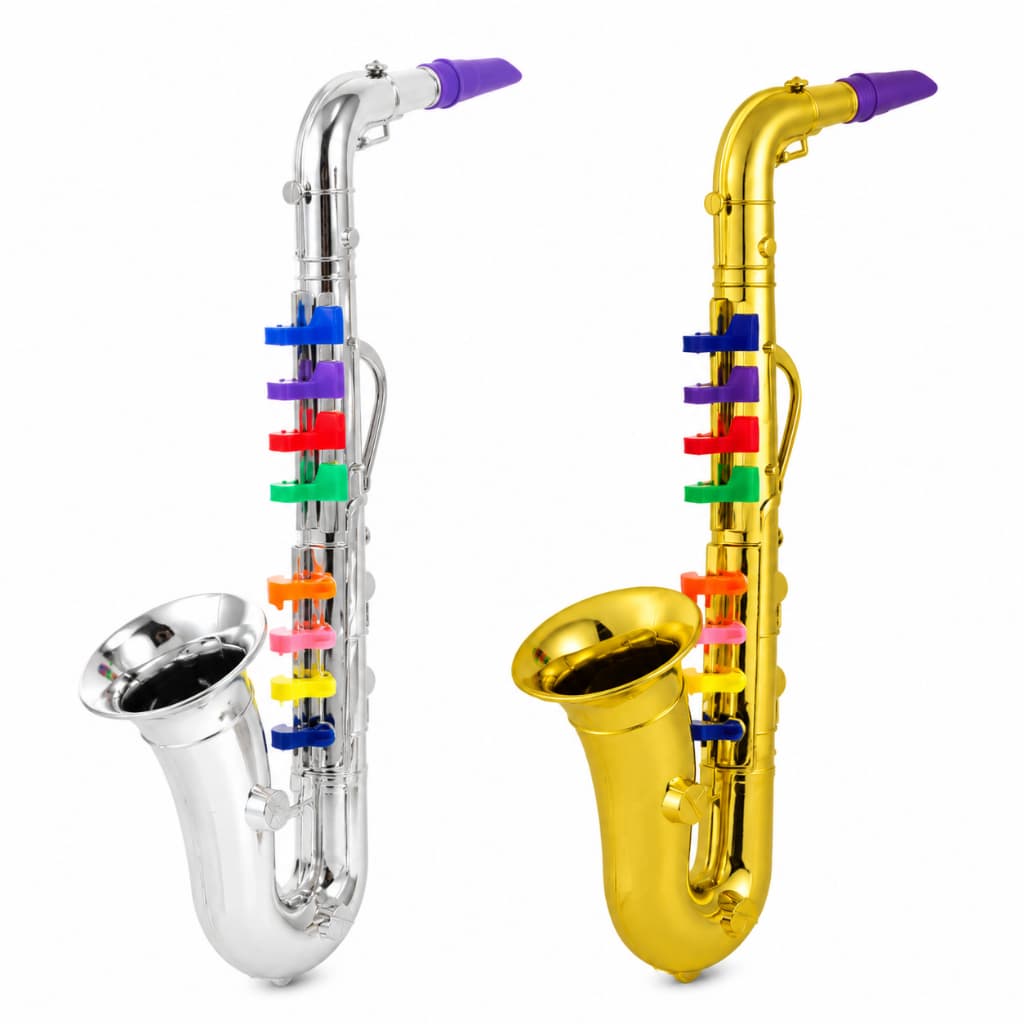Saxofone Infantil Mini Instrumento Musical Brinquedo Educativo Para Crianças Iniciantes