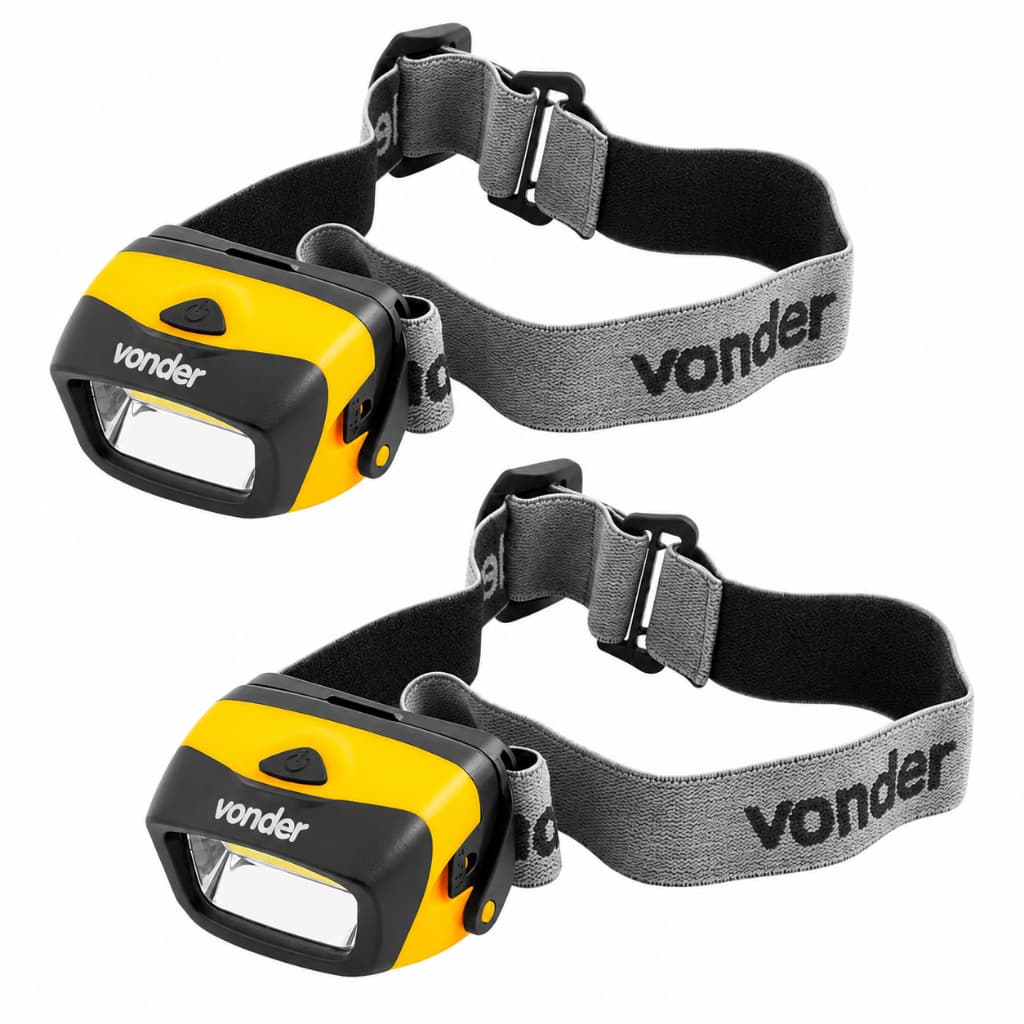 2 Lanternas de Cabeça Vonder LED COB, LCV 120