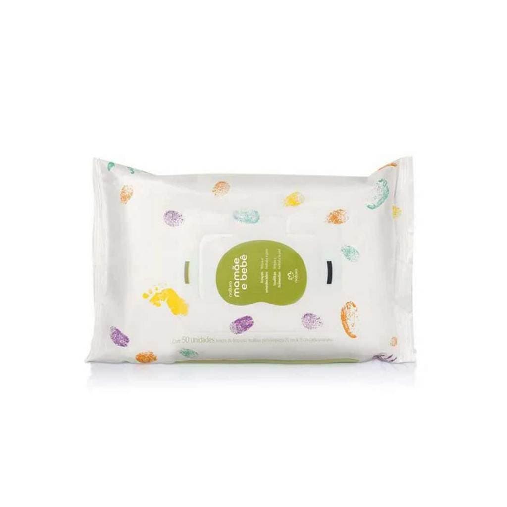 Natura Lenços Umedecidos com Fragrância Mamãe e Bebê 50 folhas