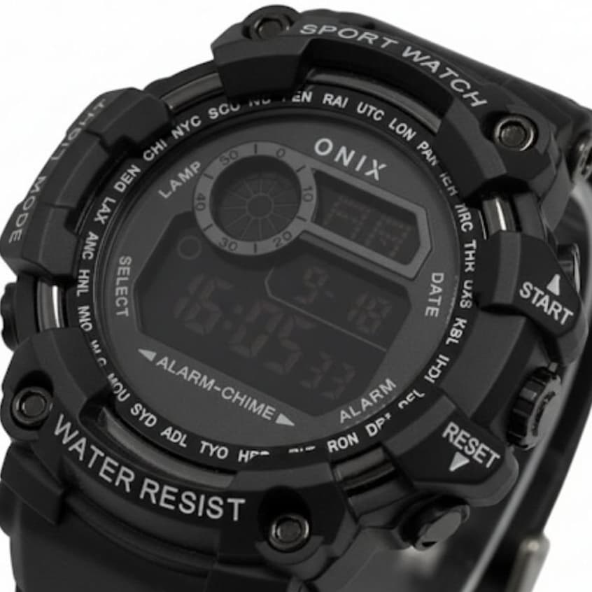 Relógio Masculino Onix Digital IT-1307H (0187) Preto (Resistente à água 5ATM, Esportivo, Despertador, Cronômetro)