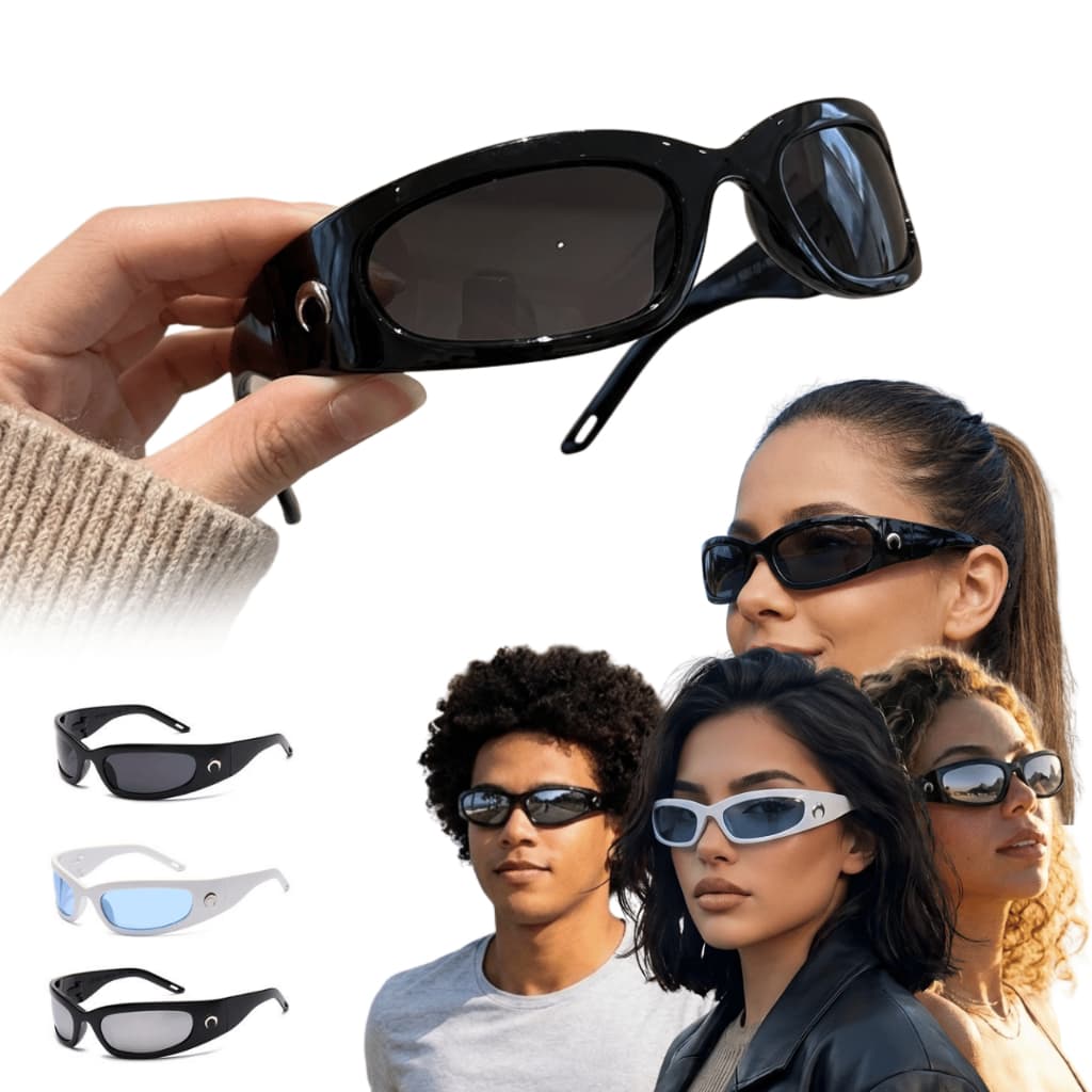 Óculos De Sol Uv400 Y2k Unissex Proteção Lente Anti Radiação Oculos Masculino Retrô Óculos De Sol Feminino De Corrida