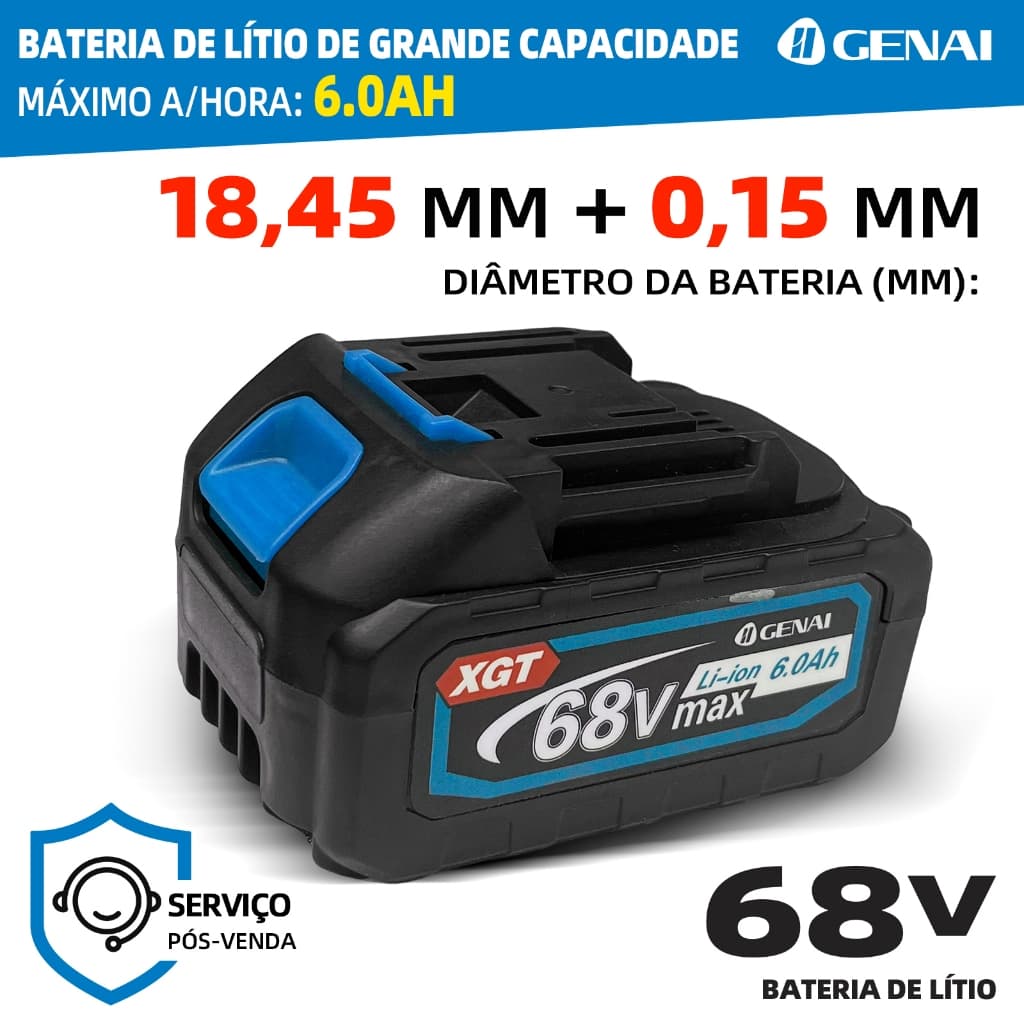 68v Battery for Screwdriver Impact Wrench Hammer Drill