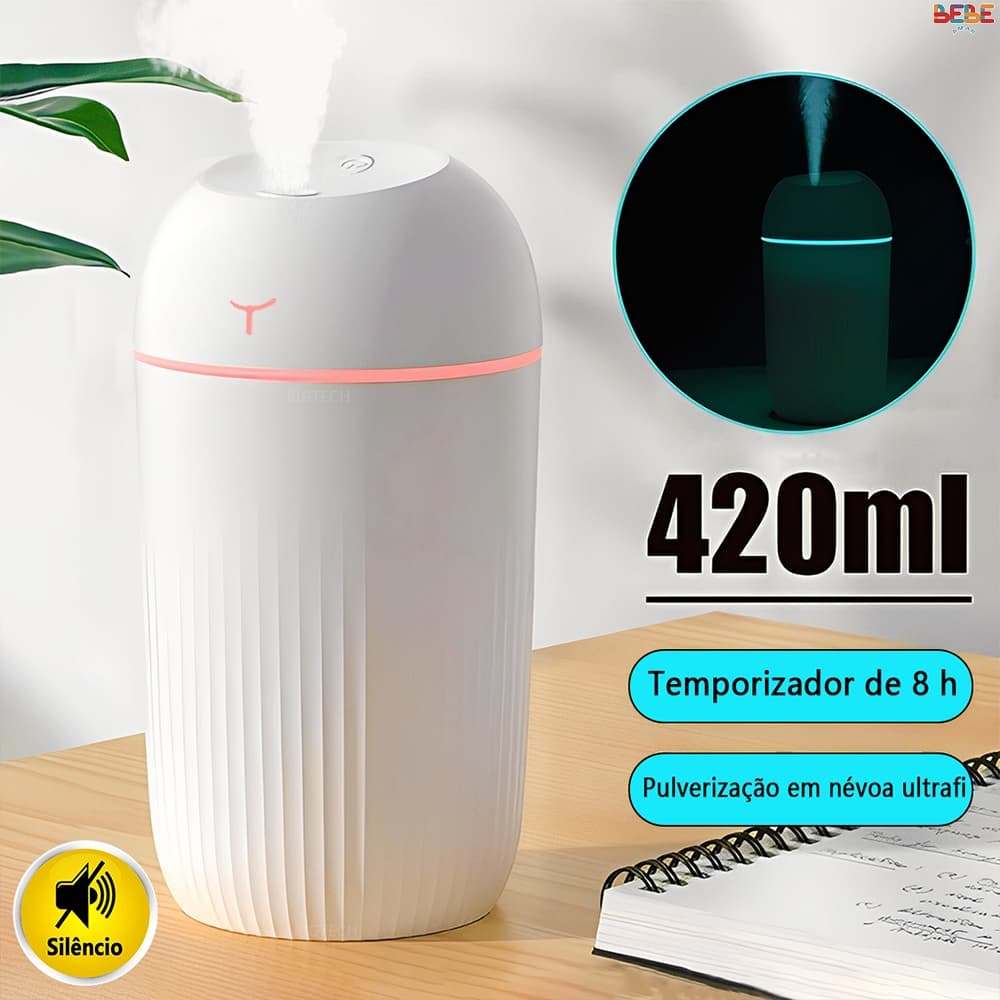 Difusor De Aroma Umidificador Aromatizador De Ambiente Humidifiers De Ar Purificador Com 7 Cores De Luz