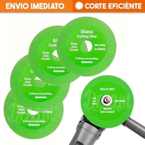 Disco Diamantado Ultrafino 100mm x 20mm Para Vidro, Porcelana, Cerâmica, Jade e Cristal