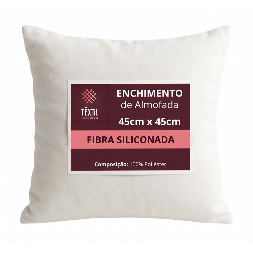 Kit 10 Refil De Almofada Para Enchimento Com Silicone 45x45