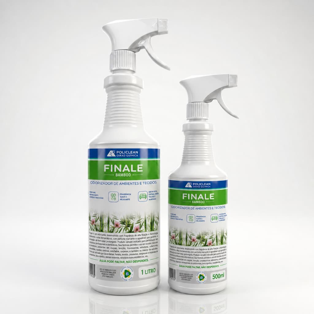 Finale Bamboo "Cheiro de Rico" Cheirinho de Ambiente Aromatizador Tecido Estofado 1 Litro 500ml