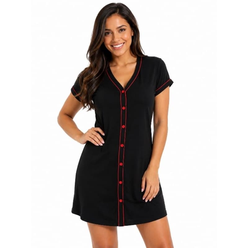 Camisola Americano com botões / Saída de Maternidade / Amamentação/ Lipoaspiração / Pós-Cirúrgico.