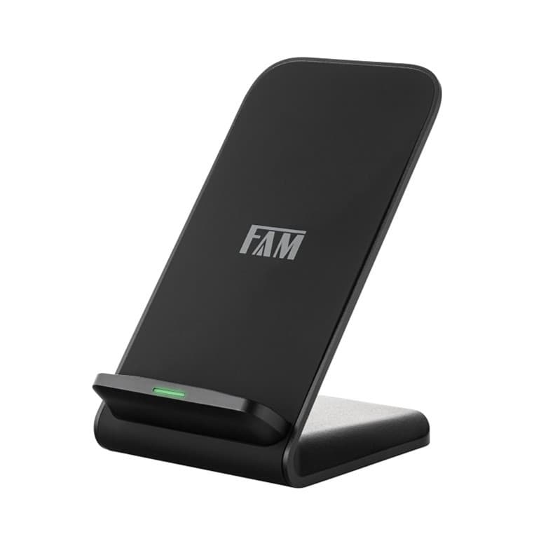 Carregador Sem Fio por Indução 15W FCA-QW18 FAM Compacto Wireless Charger para Celular Smartphone Samsung iPhone Xiaomi