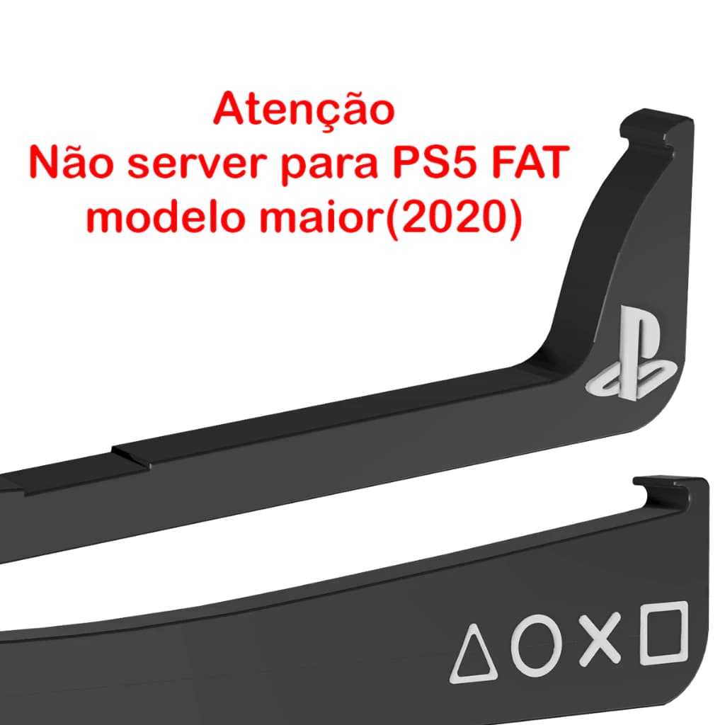 Suporte Horizontal PS5 Slim com Leitor de Disco | Base PlayStation 5 Slim Mídia Física