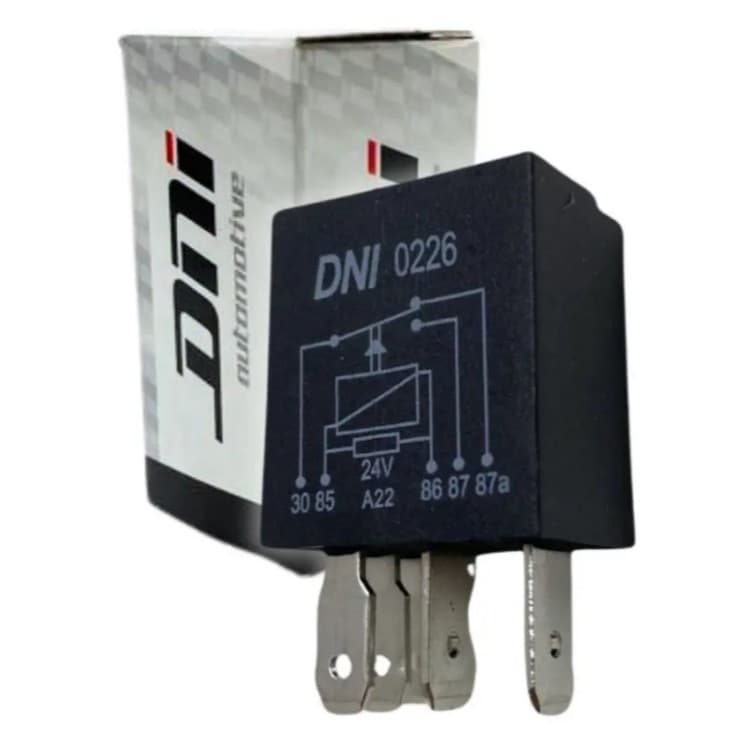 Mini Rele Auxiliar 24v 30a 5 Terminais Caminhão Dni0226