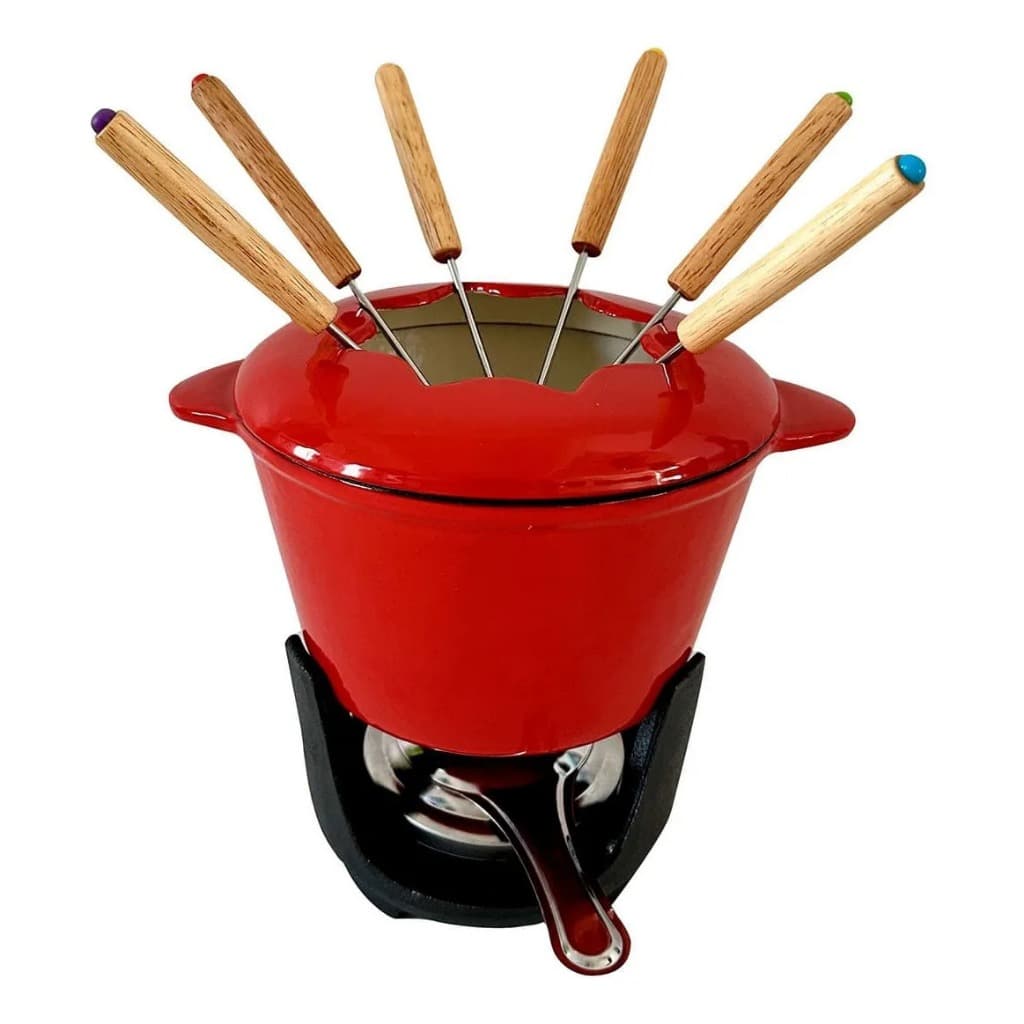 Aparelho De Fondue Fracalanza Com 10 Peças Ferro Fundido
