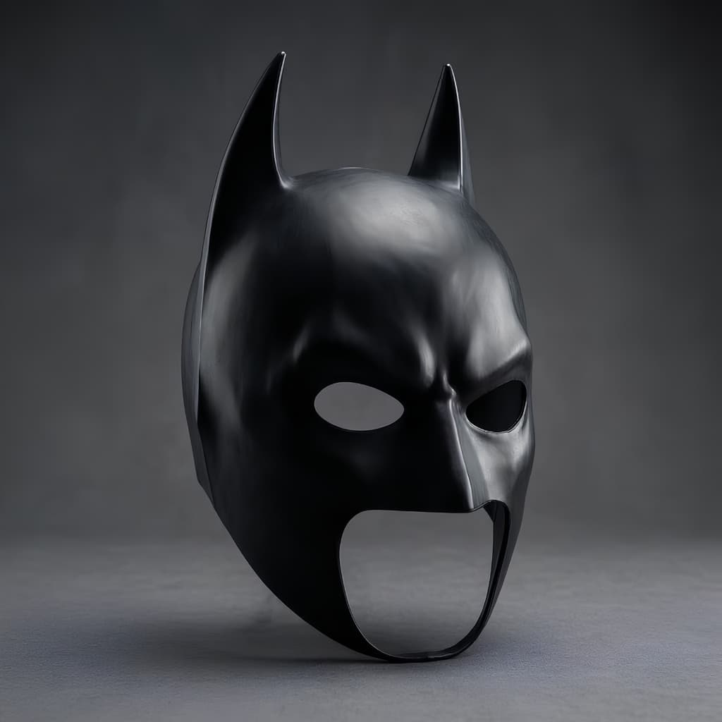 Máscara Batman Látex Cosplay Fantasia Adulto Halloween Carnaval Premium