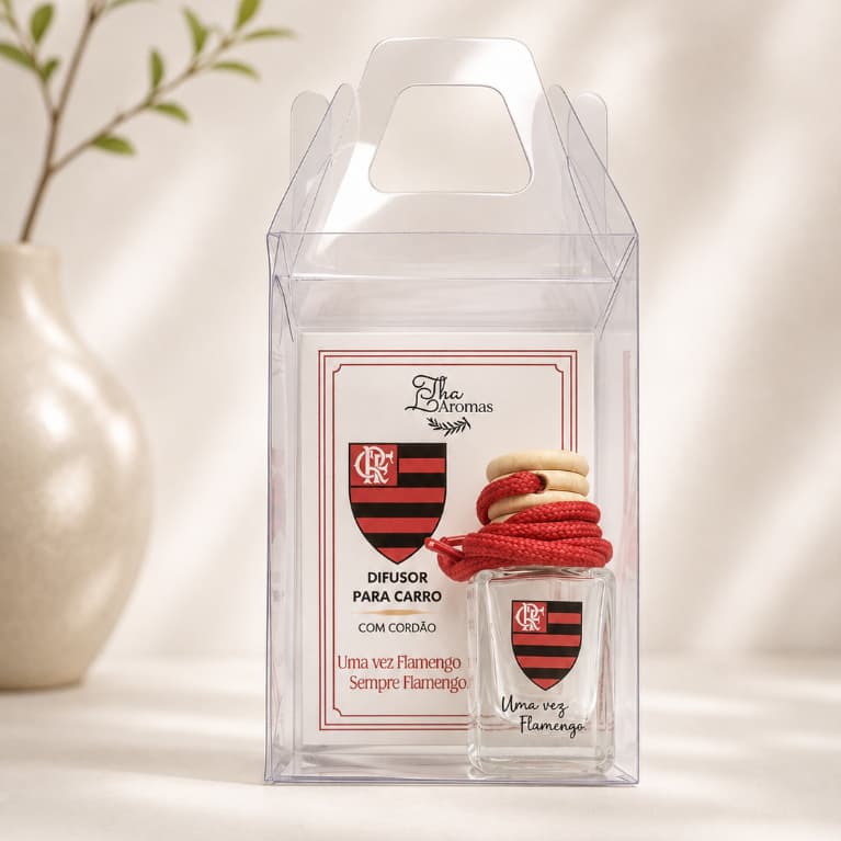 Difusor para Carro 10ml Flamengo | Aromatizador Automotivo | Cheirinho de Carro