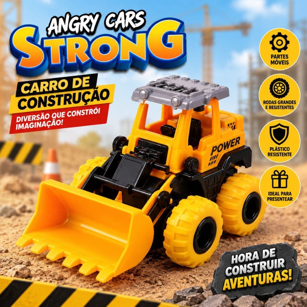 Carrinhos de Construção Infantil Caminhões Tratores Escavadeira Brinquedo para Crianças