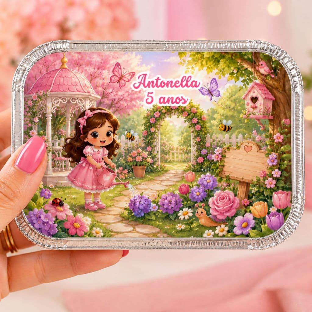 Marmitinha Personalizada Jadim Encantado - Marmitinha para bolo ~ Lembrancinha festa, aniversario