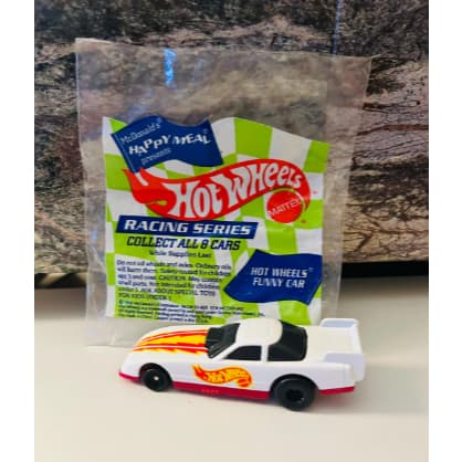 Hot Wheels Funny Car 1992 McDonald's Happy Meal Toy Mattel Racing Series Mc Lanche Feliz lacrado