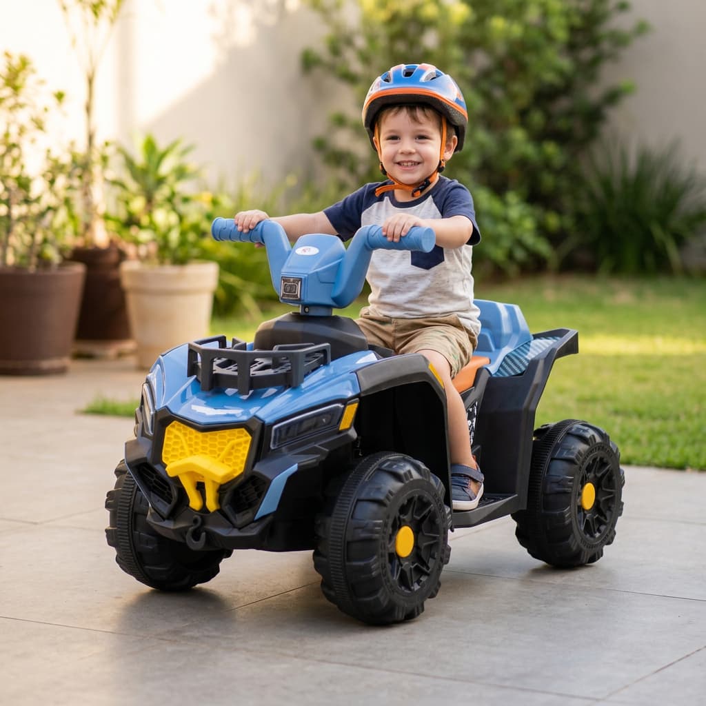 🚙 Quadriciclo Elétrico Infantil 6V Azul Brinquedo Motorizado Infantil para Crianças