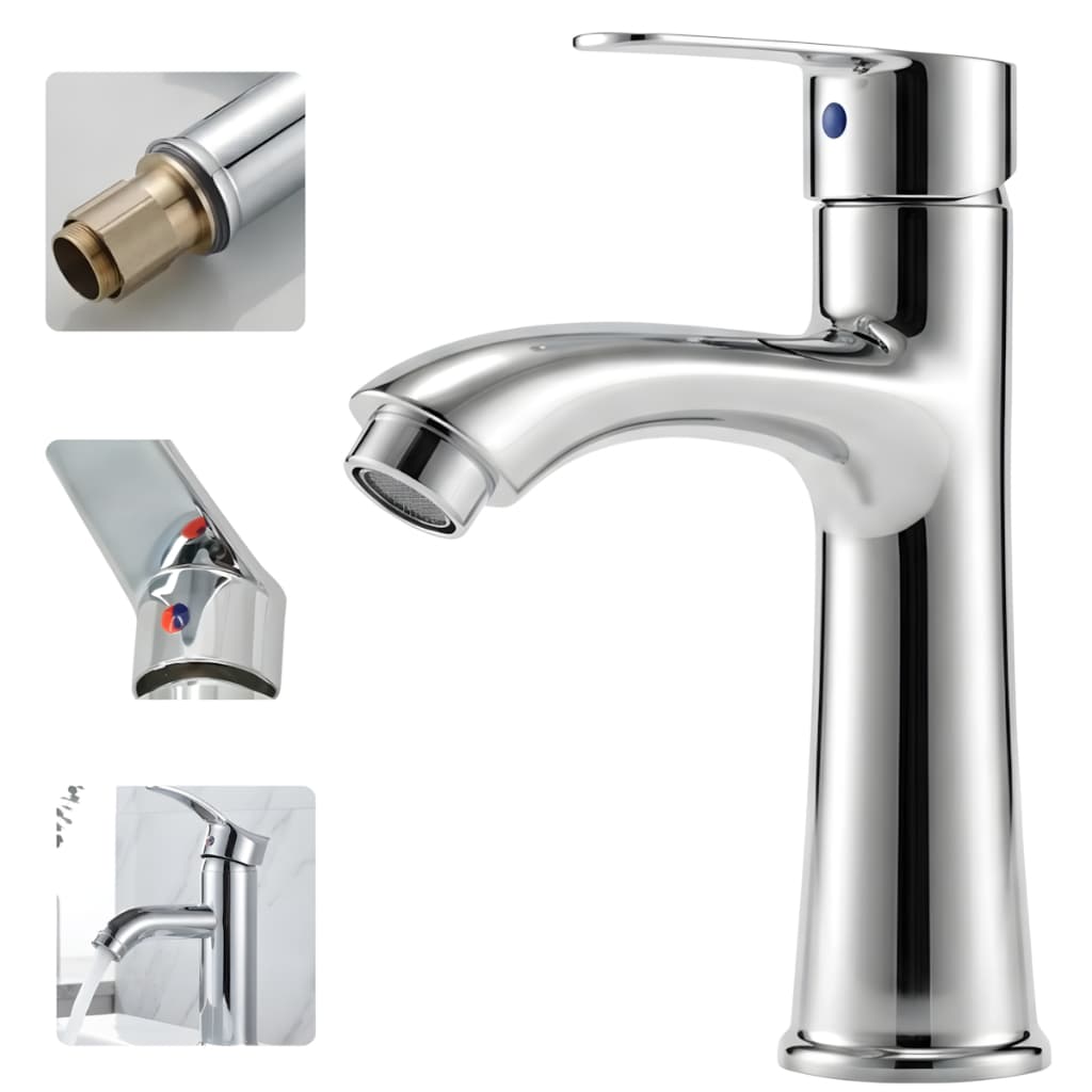 torneira para banheiro inox metal bancada Torneira fria simples para lavatório Promoção