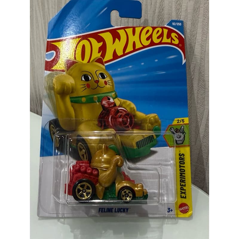 Carrinho Hot Wheels Feline Lucky / Hot Wheels Raijin Express (Experimotors)- Lote D 2026