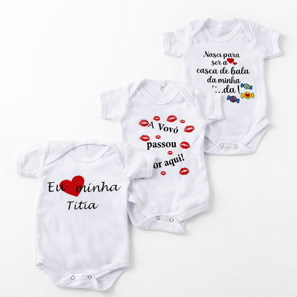 Body Bebê Presente Personalizado Frase Carinhosa Para Papai Mamãe Vovó Familia