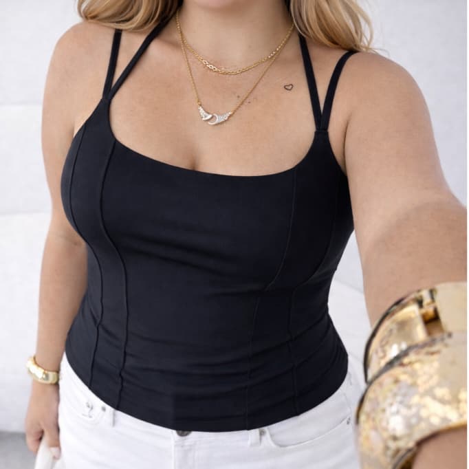 Regata Corset Plus Size Blusa Modeladora Sem Transparência Suplex Confortável G/GG