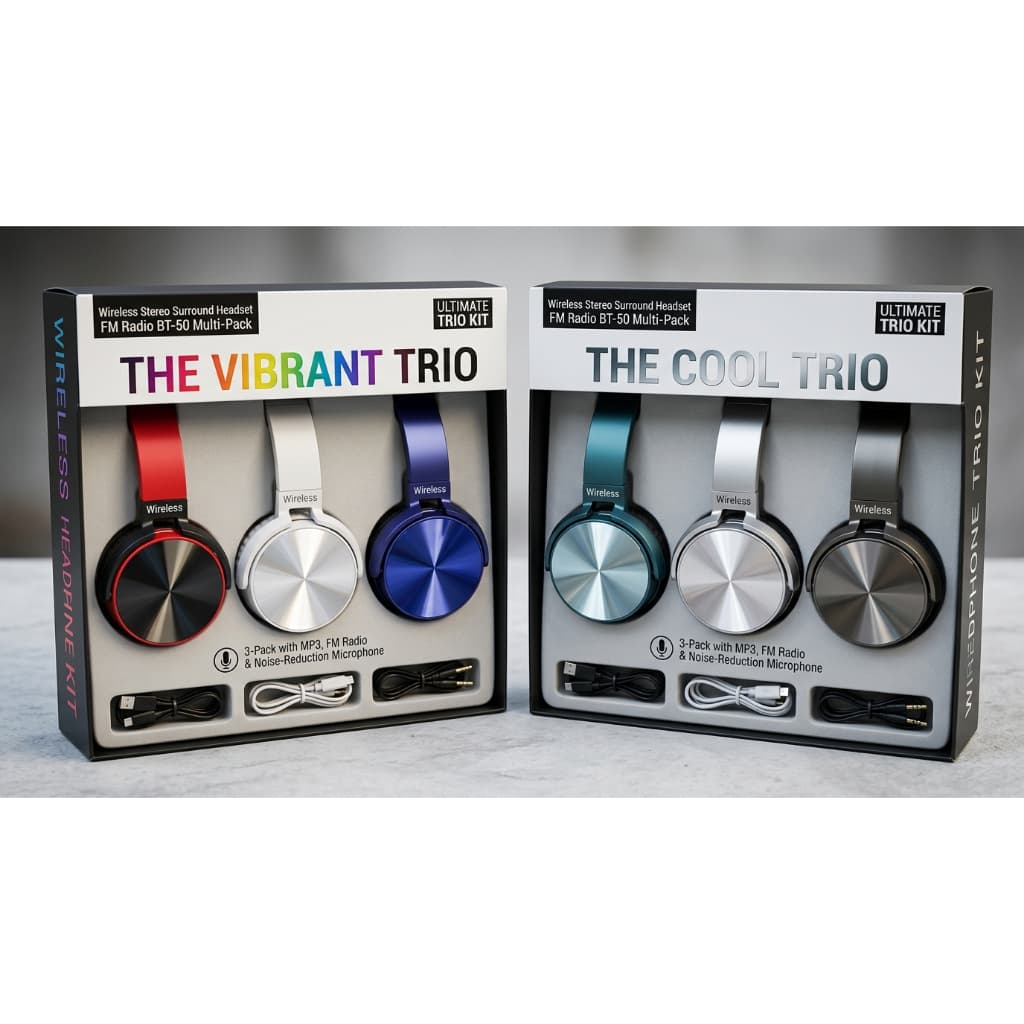 Kit 3 Fone de ouvido Sem fio JL-950BT - Everest Wireless pronta entrega