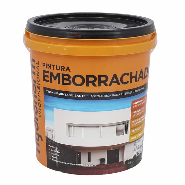 Tinta Acrílica Fosca Emborrachada Branca 18L Hydronorth