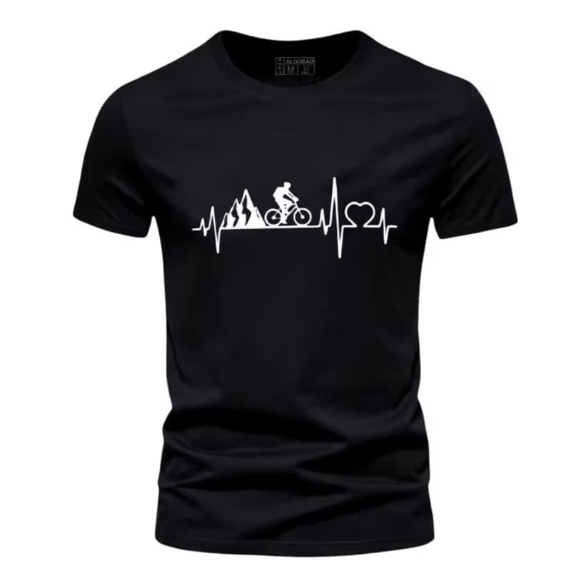 Camiseta Bike Lovers Masculina Feminina 100% Algodão Dia/Noite