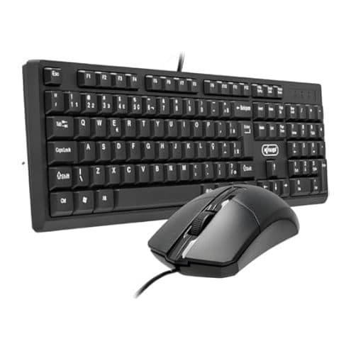 Kit Mouse + Teclado - Gamer Jogos Home Office - Kit Completo Pc Computador - Mouse Usb 1600dpi, Teclado Pc Macio