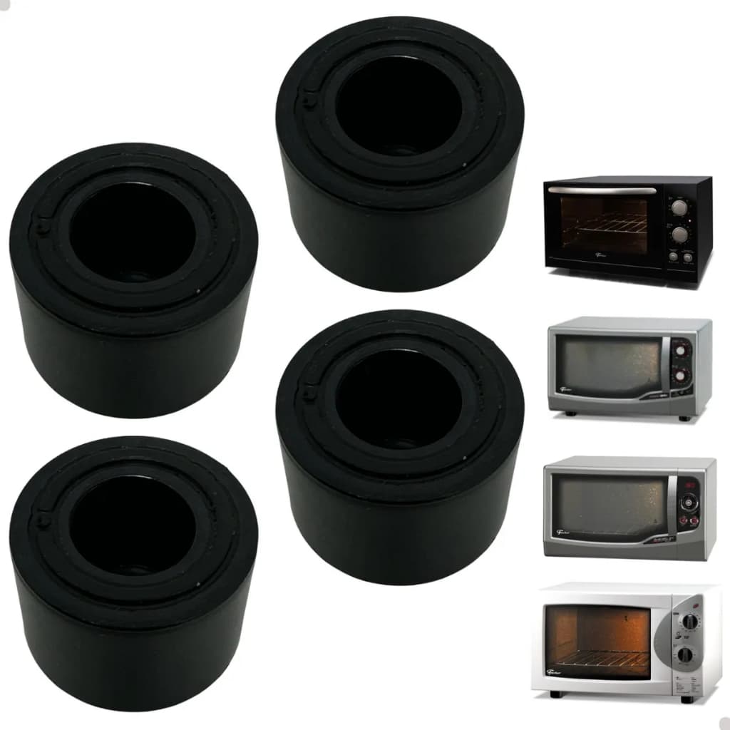 Kit 4 Pés Forno Elétrico Fischer 44L Original Base Apoio Antiderrapante