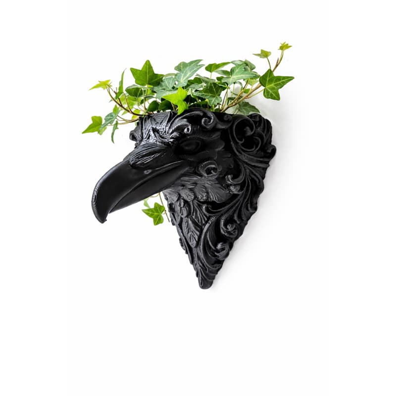 vaso para plantas corvo preto - home deco Vaso para Plantas Corvo Preto Decorativo - Home Deco