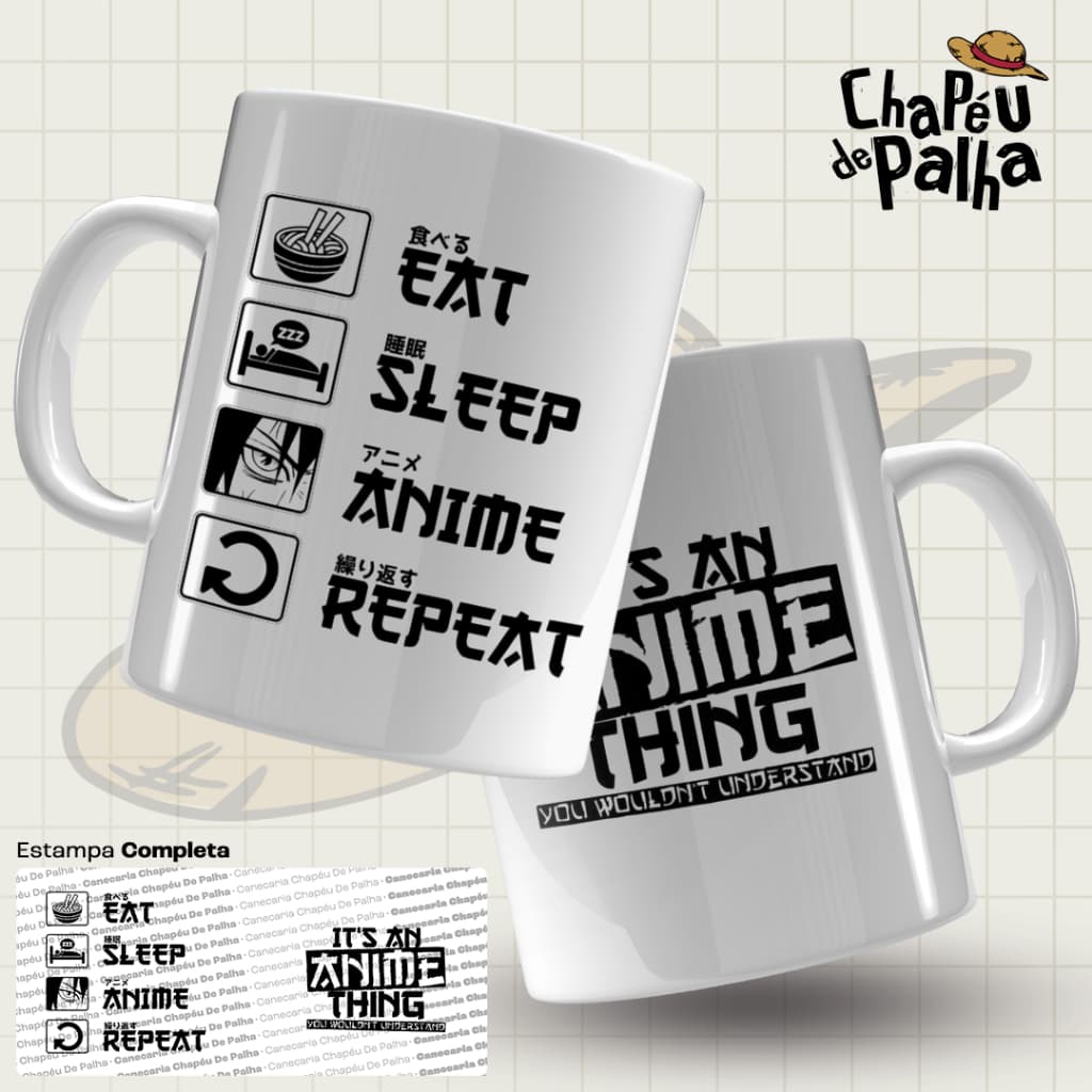 Caneca Porcelana - Anime - Fã de Anime