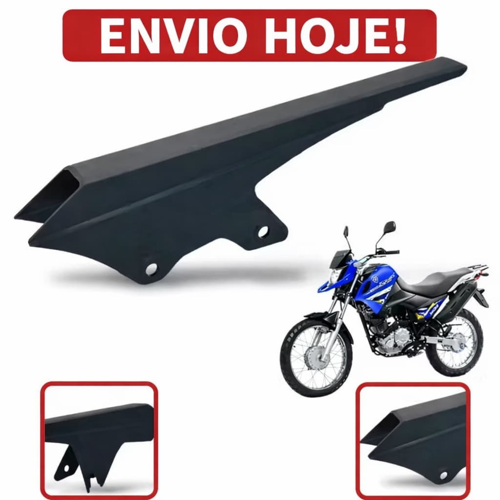 Capa Porta Corrente Preta Xtz 150 Crosser Marca Trilha Envio Hoje