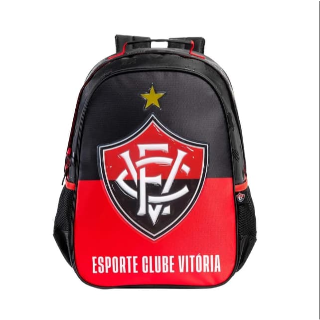 Mochila Esportiva Escolar Futeboll Vitória Os Imbatíveis  16552  original