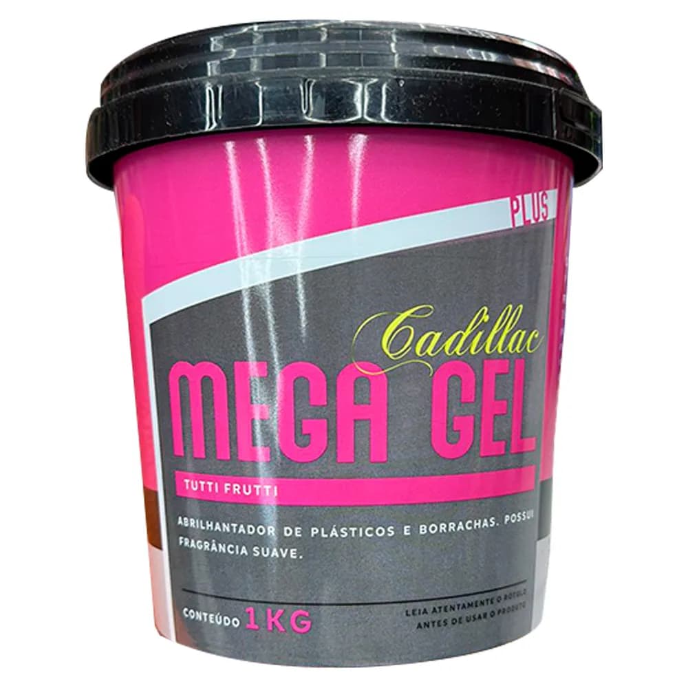 Revitalizador de Plásticos e Borrachas Mega Gel Cadillac Aroma Tutti-Fruti 1kg