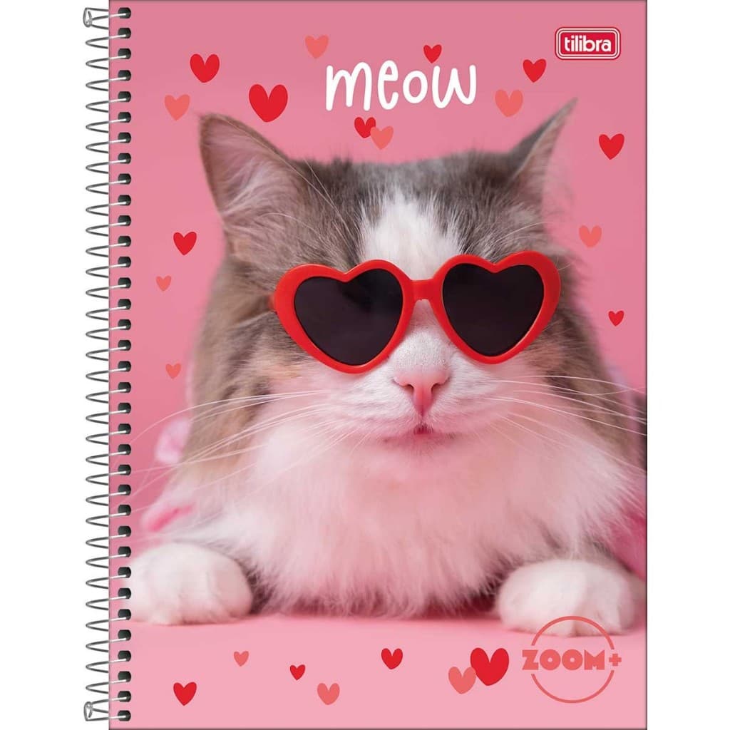 Caderno Espiral Capa Dura Universitário 1 Matéria Zoom+ Feminino 96 Folhas