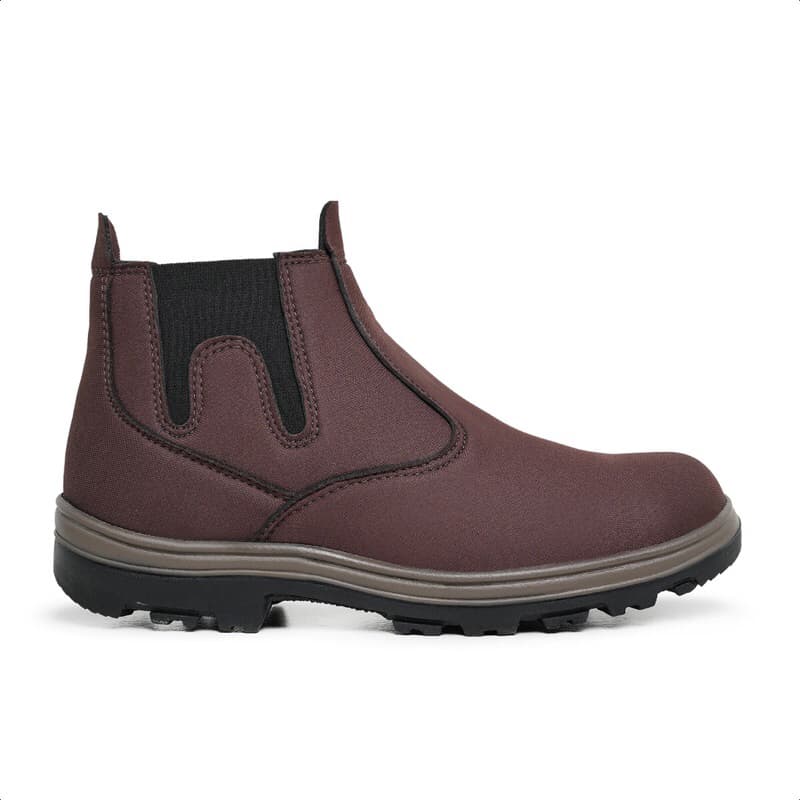 Botina Masculina  Adventure Lona Premium Super Leve Conforto Trabalho Caminhada Solado Tratorado