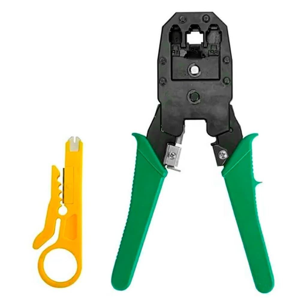 Alicate De Crimpar Crimpagem Rj45 Cabo De Rede + Depacador
