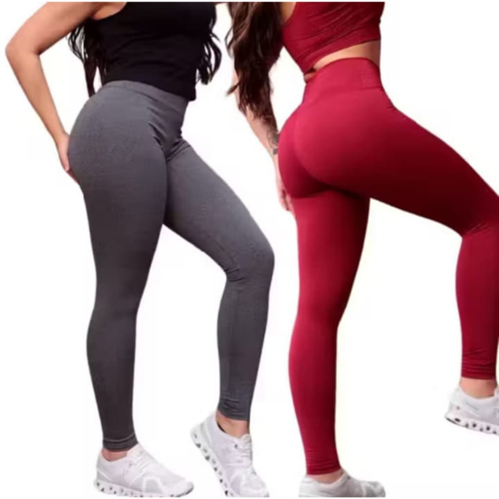 Legging Feminina Cintura Alta, suporte abdominal Fitness em Suplex Flanelado ZERO Transparencia.