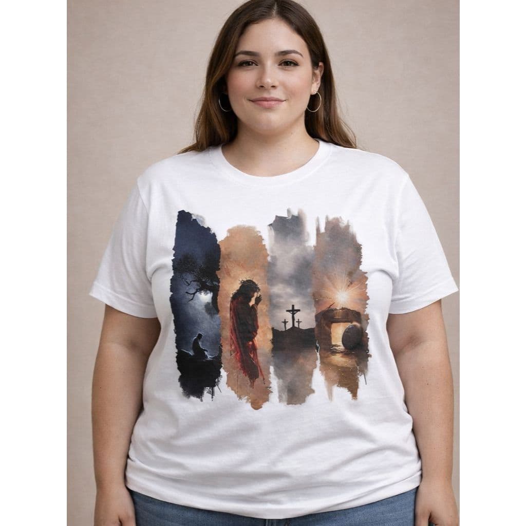 Camiseta Blusa Feminino Plus Size Jesus Evangelico 100% Algodão