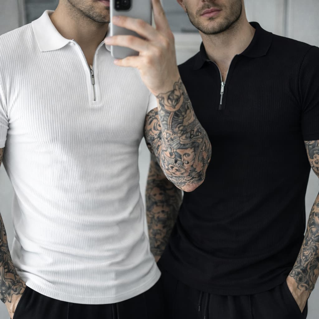Kit 2 Polos  Italiana Caneladas Premium Masculina | Estilo Casual Moderno