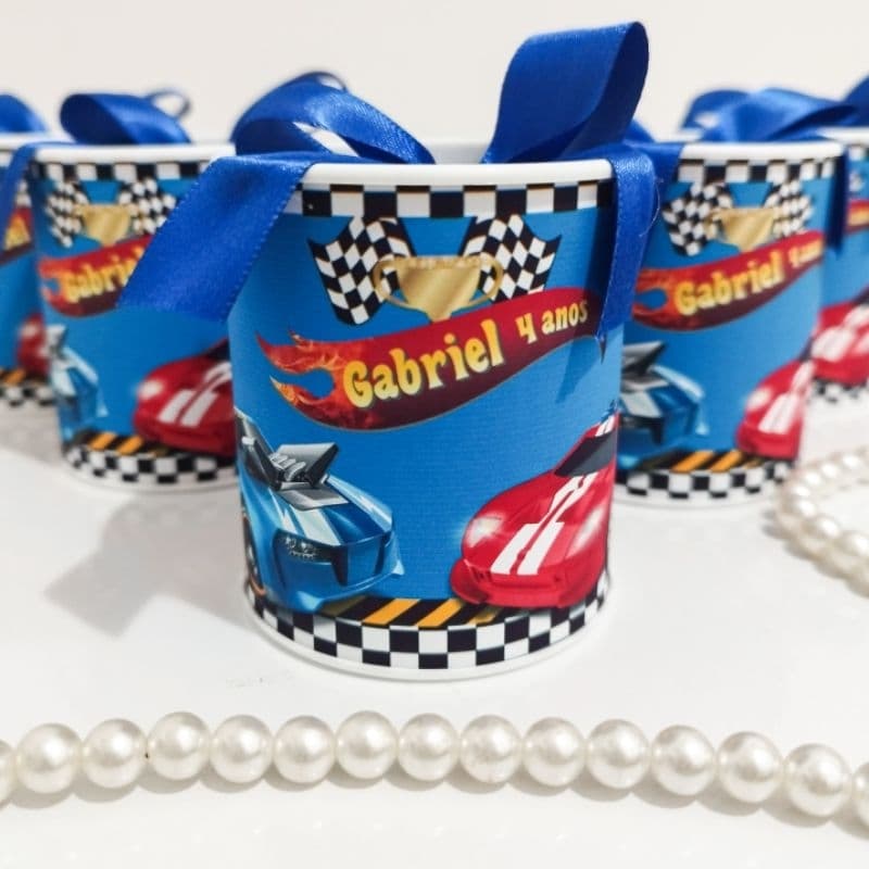 Lembrancinha Personalizada Hot Wheels carrinhos / Aniversário Tubolata 7x6 Festa Menino